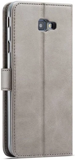 Samsung Galaxy J4 Plus Book Case Portemonnee Hoesje Grijs afbeelding 1