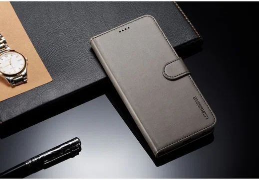 Samsung Galaxy J4 Plus Book Case Portemonnee Hoesje Grijs afbeelding 5