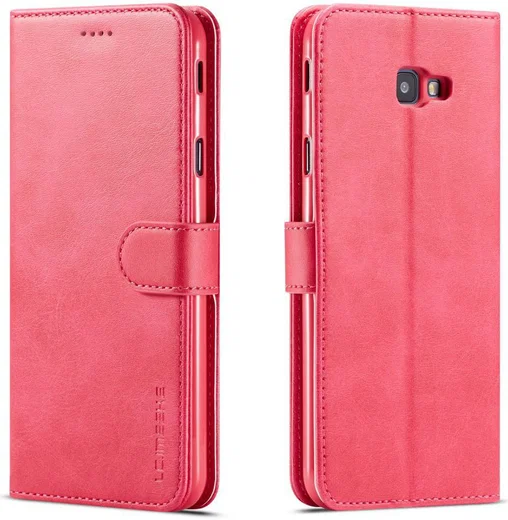 Samsung Galaxy J4 Plus Book Case Portemonnee Hoesje Roze afbeelding 2