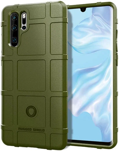 Huawei P30 Pro Anti-Shock Hybride Hoesje Groen afbeelding 1