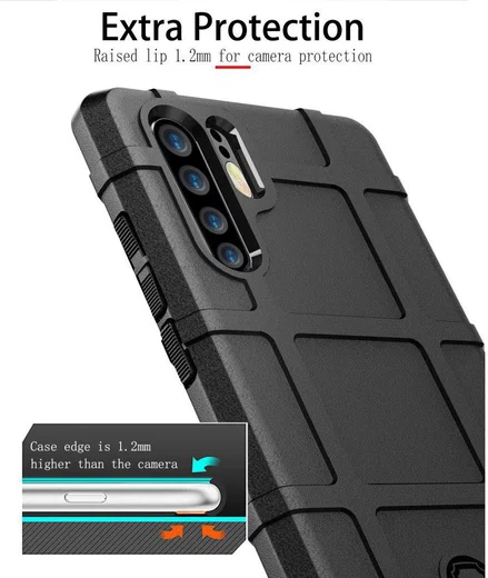 Huawei P30 Pro Anti-Shock Hybride Hoesje Groen afbeelding 4