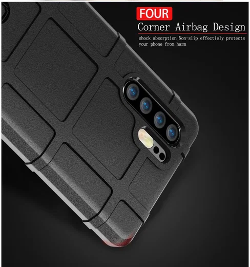 Huawei P30 Pro Anti-Shock Hybride Hoesje Groen afbeelding 5