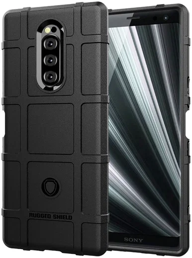 Sony Xperia 1 Anti-Shock Hybride Hoesje Zwart afbeelding 1