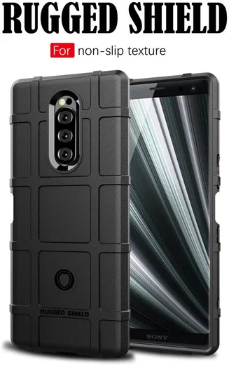 Sony Xperia 1 Anti-Shock Hybride Hoesje Zwart afbeelding 10