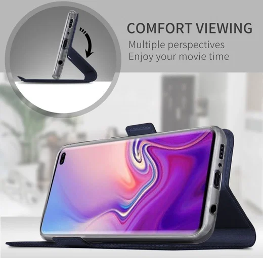 Samsung Galaxy S10 Plus Card Holder Case Blauw afbeelding 4