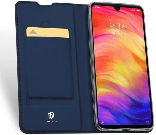 Dux Ducis Skin Pro Series Xiaomi Redmi Note 7 Flip Hoesje Blauw afbeelding 2