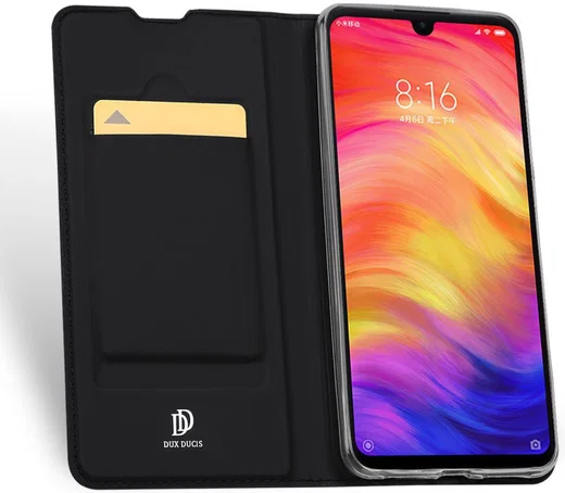 Dux Ducis Skin Pro Series Xiaomi Redmi Note 7 Flip Hoesje Zwart afbeelding 2