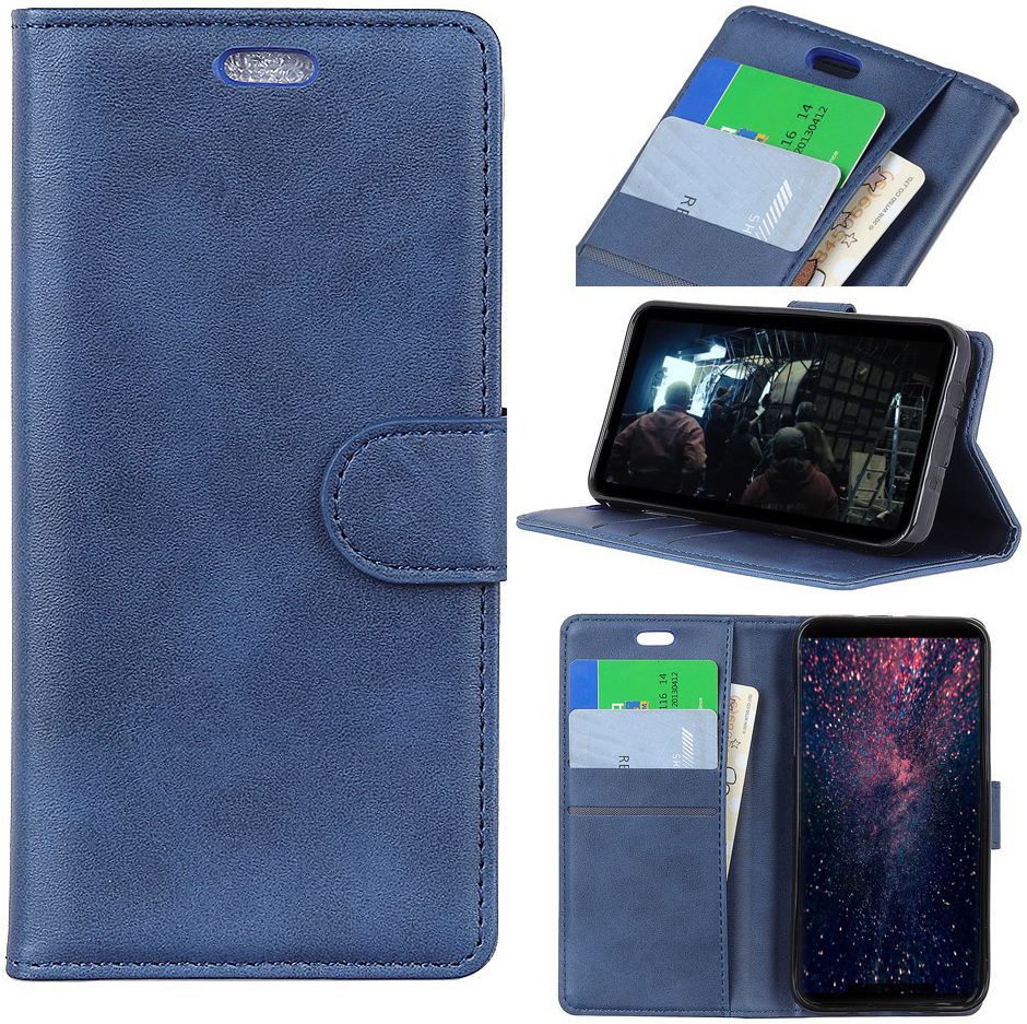 Motorola Moto G7 Play Portemonnee Hoesje Blauw afbeelding 3