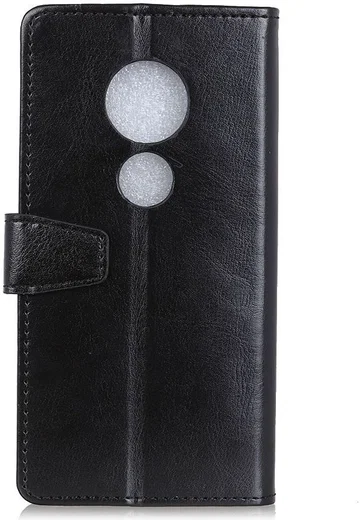 Motoro Moto G7 Play Kunstleren Portemonnee Hoesje Zwart afbeelding 3