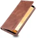 AZNS Samsung Galaxy S8 Leren Stand Portemonnee Hoesje Coffee afbeelding 1