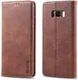 AZNS Samsung Galaxy S8 Leren Stand Portemonnee Hoesje Coffee afbeelding 3