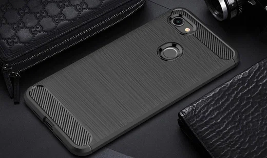 Google Pixel 3A XL Geborsteld TPU Hoesje Zwart afbeelding 4