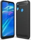 Huawei Y7 (2019) Geborsteld TPU Hoesje Zwart afbeelding 1