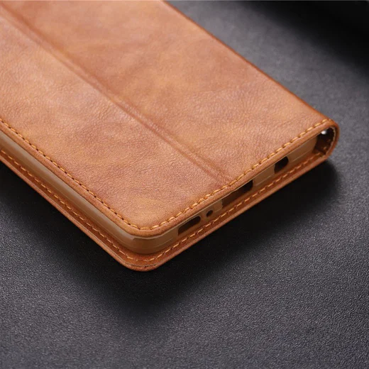 Samsung Galaxy S10 Plus Leren Stand Portemonnee Hoesje Bruin afbeelding 15