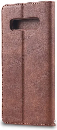Samsung Galaxy S10 Plus Leren Stand Portemonnee Hoesje Coffee afbeelding 8