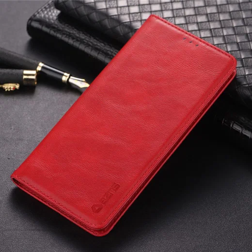 Samsung Galaxy S10 Plus Leren Stand Portemonnee Hoesje Rood afbeelding 5