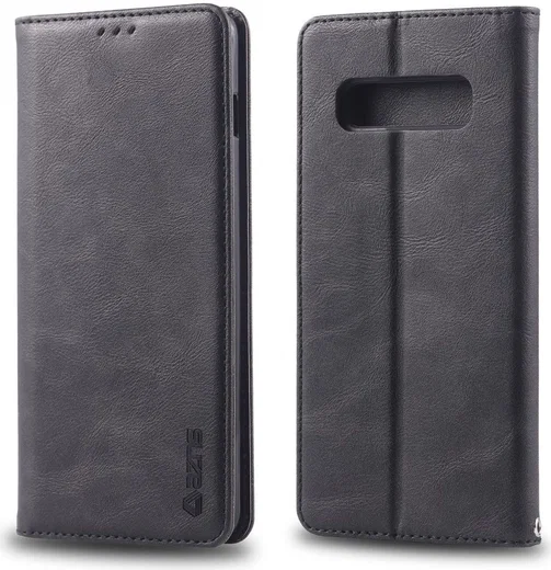 Samsung Galaxy S10 Plus Leren Stand Portemonnee Hoesje Zwart afbeelding 3