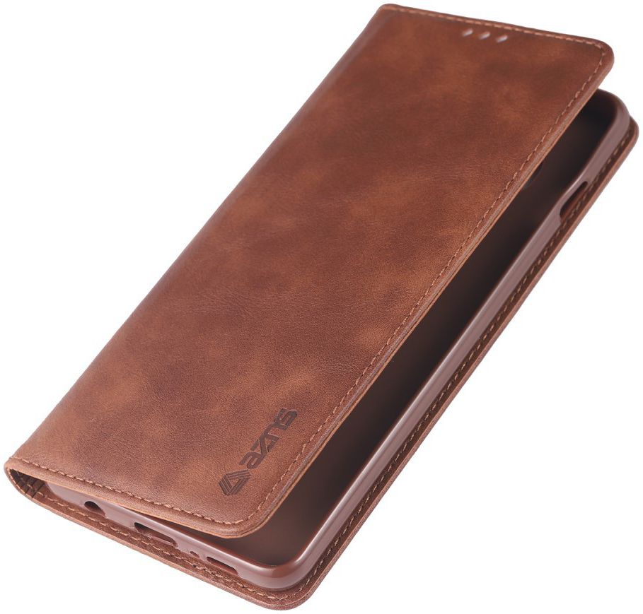 Samsung Galaxy S10 Kunstleer Stand Portemonnee Hoesje Bruin Coffee afbeelding 1