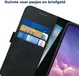 Rosso Deluxe Samsung Galaxy S10E Hoesje Echt Leer Book Case Zwart afbeelding 5