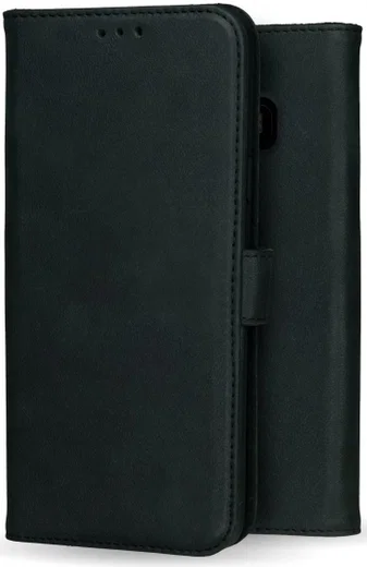 Rosso Deluxe Samsung Galaxy S10E Hoesje Echt Leer Book Case Zwart afbeelding 9