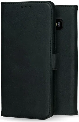 Rosso Deluxe Samsung Galaxy S10 Hoesje Echt Leer Book Case Zwart afbeelding 10