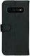 Rosso Deluxe Samsung Galaxy S10 Hoesje Echt Leer Book Case Zwart afbeelding 2