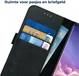 Rosso Deluxe Samsung Galaxy S10 Hoesje Echt Leer Book Case Zwart afbeelding 6