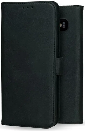 Rosso Deluxe Samsung Galaxy S10 Plus Hoesje Echt Leer Book Case Zwart afbeelding 10