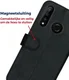 Rosso Deluxe Huawei P30 Lite Hoesje Echt Leer Book Case Zwart afbeelding 9