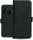 Rosso Deluxe Huawei P30 Lite Hoesje Echt Leer Book Case Zwart afbeelding 12