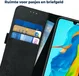 Rosso Deluxe Huawei P30 Lite Hoesje Echt Leer Book Case Zwart afbeelding 5