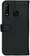 Rosso Deluxe Huawei P30 Lite Hoesje Echt Leer Book Case Zwart afbeelding 6