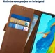 Rosso Deluxe Huawei P30 Lite Hoesje Echt Leer Book Case Bruin afbeelding 8