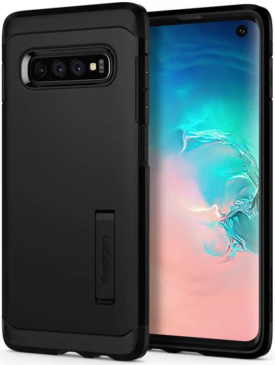 Spigen Tough Armor Hoesje Samsung Galaxy S10 Zwart afbeelding 1