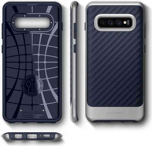 Spigen Neo Hybrid Hoesje Samsung Galaxy S10 Arctic Silver afbeelding 11