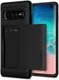 Spigen Slim Armor Card Holder Case Samsung Galaxy S10 Hoesje Zwart afbeelding 1