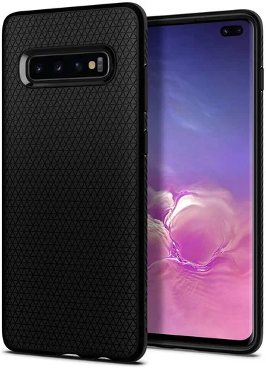 Spigen Liquid Air Hoesje Samsung Galaxy S10 Plus Zwart afbeelding 1