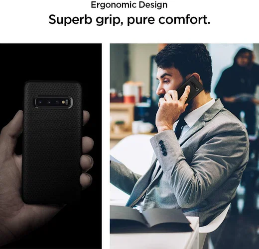 Spigen Liquid Air Hoesje Samsung Galaxy S10 Plus Zwart afbeelding 4