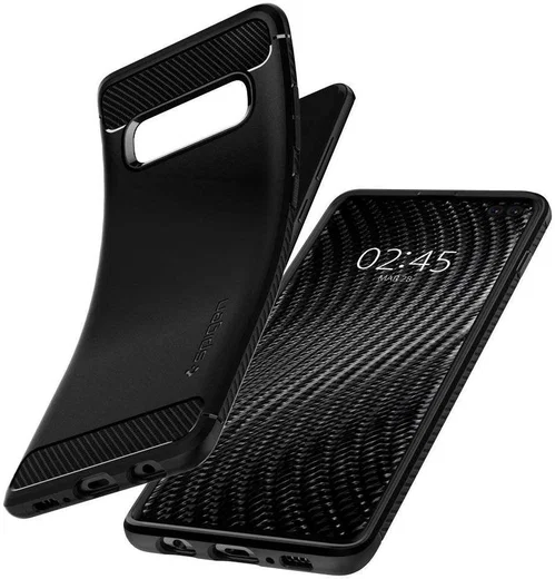 Spigen Rugged Armor Hoesje Samsung Galaxy S10 Plus Zwart afbeelding 2