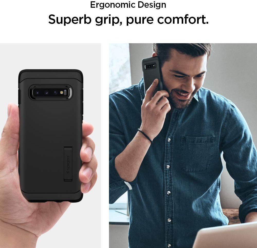 Spigen Tough Armor Hoesje Samsung Galaxy S10 Plus Zwart afbeelding 4