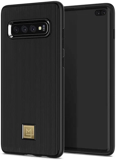 Spigen La Manon Classy Hoesje Samsung Galaxy S10 Plus Zwart afbeelding 1