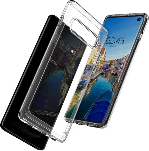Spigen Crystal Hybrid Hoesje Samsung Galaxy S10E Transparant afbeelding 4