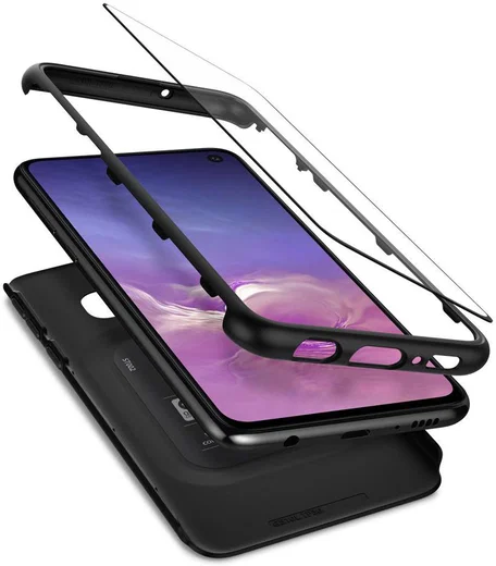 Spigen Thin Fit 360 Hoesje Samsung Galaxy S10E Zwart afbeelding 1