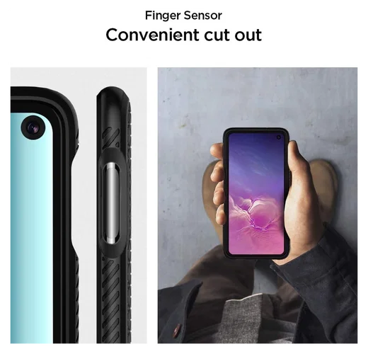 Spigen Liquid Air Samsung Galaxy S10E Hoesje TPU Back Cover Zwart afbeelding 5