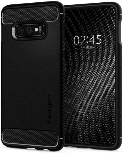 Spigen Rugged Armor Hoesje Samsung Galaxy S10E Zwart afbeelding 1