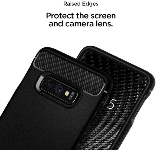 Spigen Rugged Armor Hoesje Samsung Galaxy S10E Zwart afbeelding 6