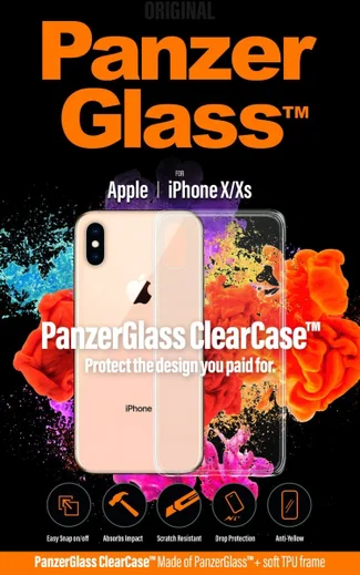 Panzerglass Apple iPhone XS ClearCase Transparant Hoesje afbeelding 1