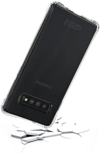 SoSkild Samsung Galaxy S10 Transparant Hoesje Absorb Impact Backcover afbeelding 4