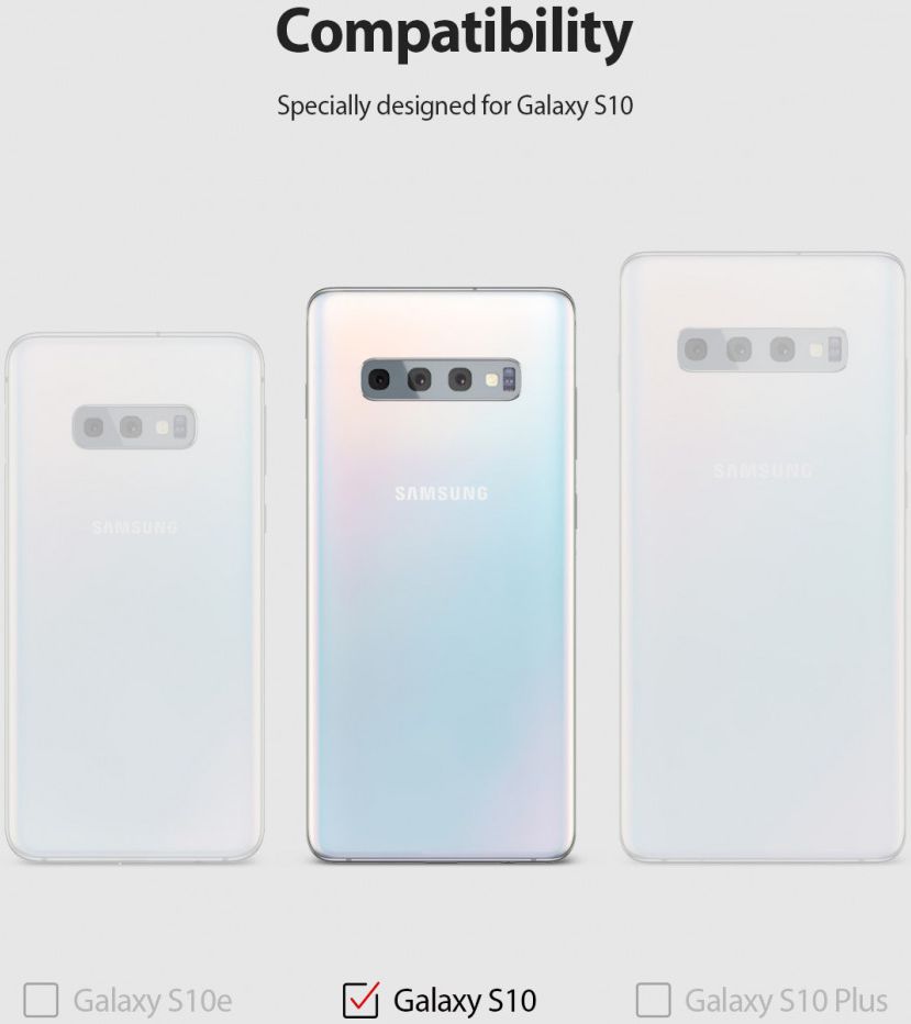 Ringke Fusion X Samsung Galaxy S10 Hoesje Zwart afbeelding 14