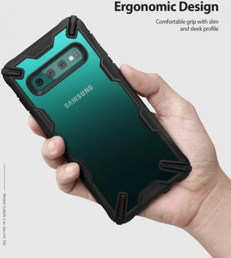 Ringke Fusion X Samsung Galaxy S10 Hoesje Zwart afbeelding 5